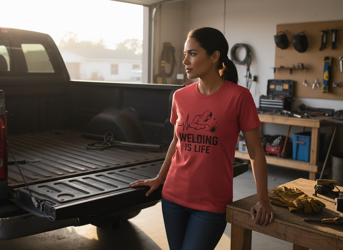 Welding Is Life T-Shirt, Women's Size, Light Shirt
