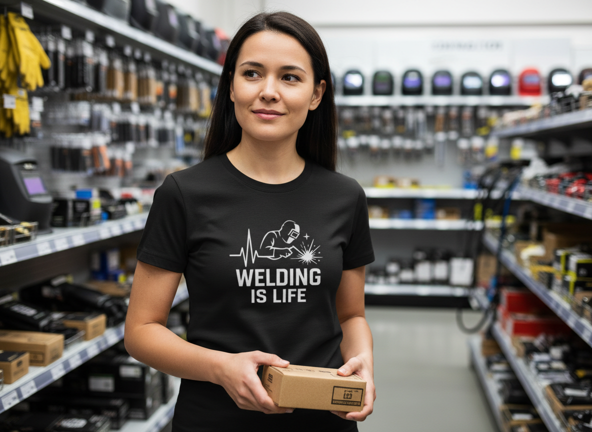 Welding Is Life T-Shirt, Women's, Dark Shirt