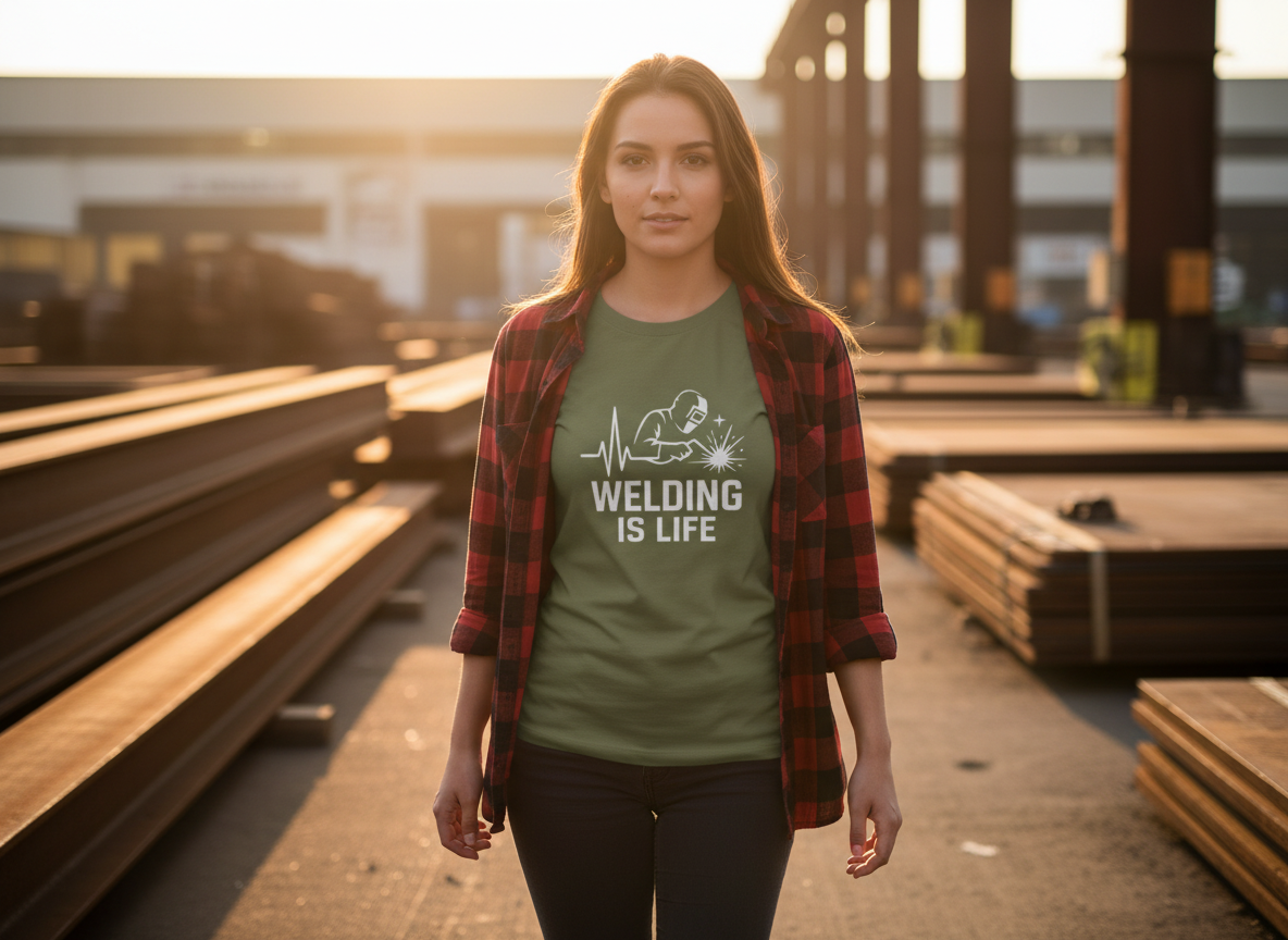 Welding Is Life T-Shirt, Women's, Dark Shirt
