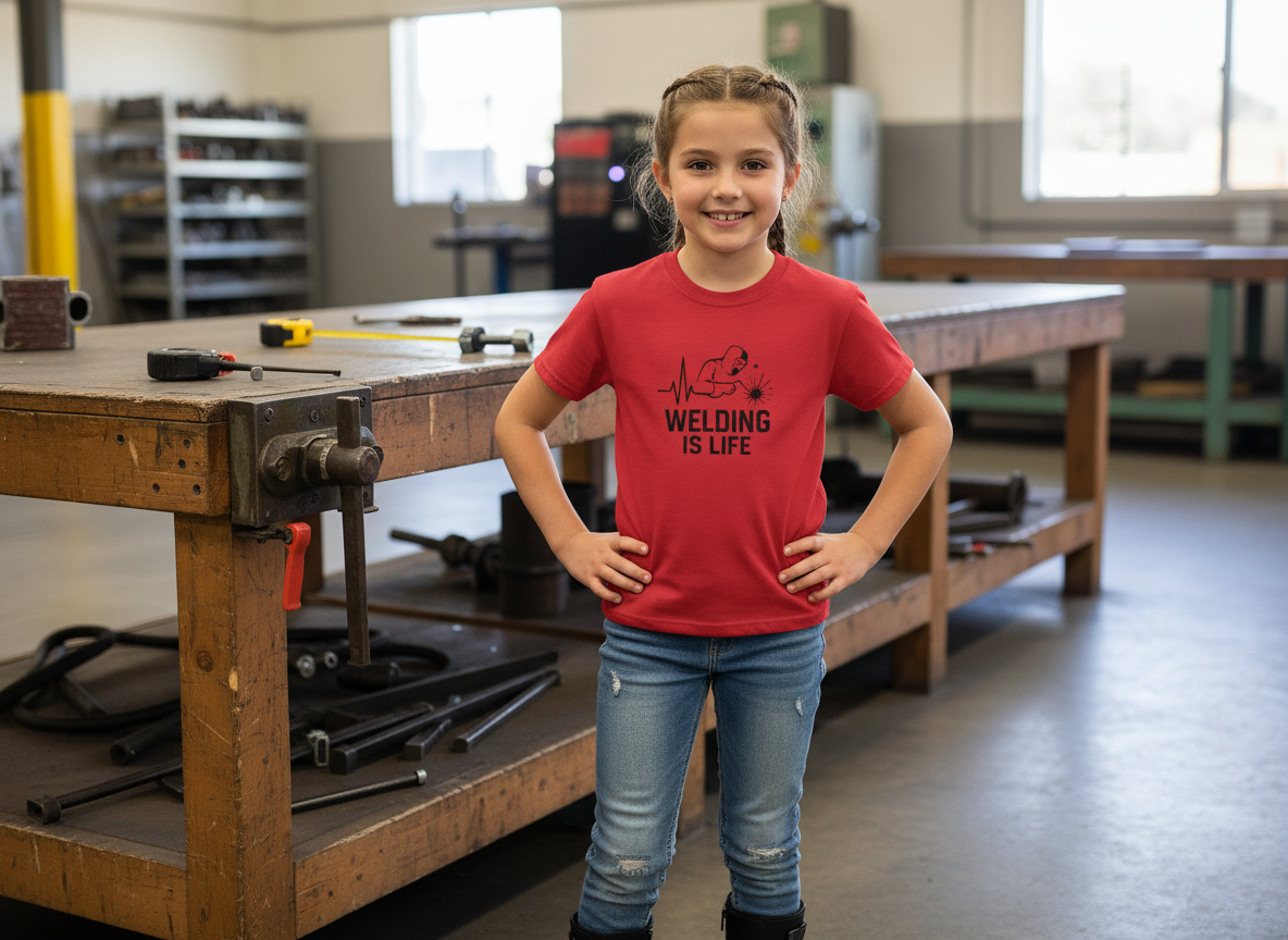 Welding Is Life Kids Tee, Light Color