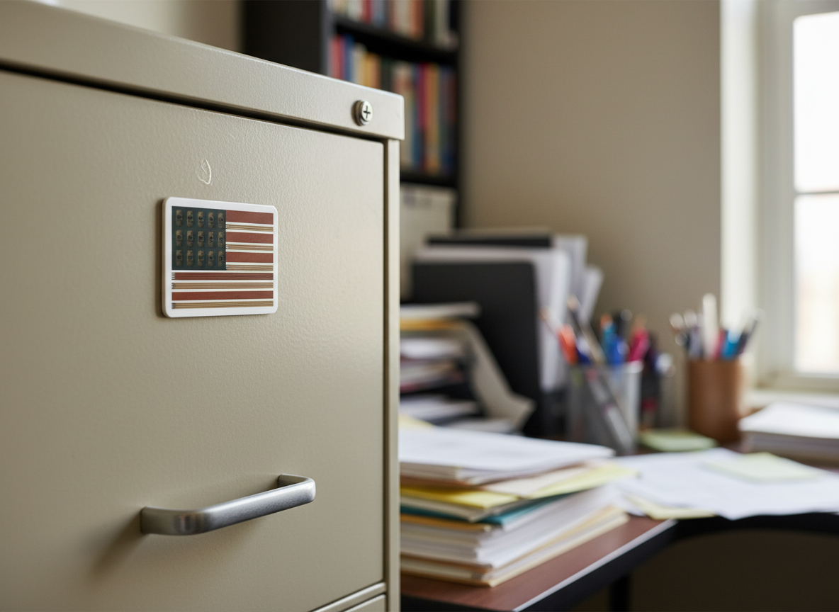 Welding Rods & Helmets USA Flag Die-Cut Magnet, USA Flag Refrigerator Magnet