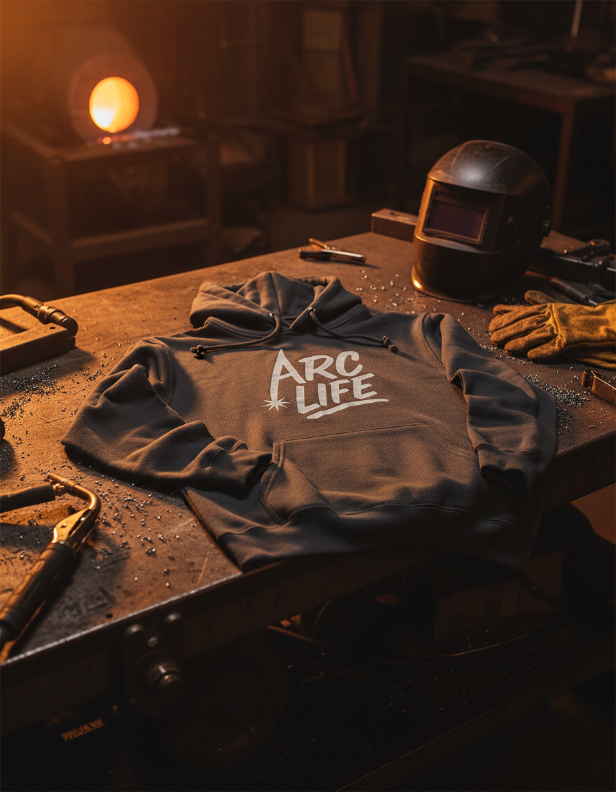 Arc Life Three-Panel Fleece Hoodie