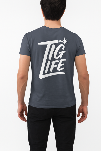 TIG Life Unisex Tee, Dark Shirt, White Print