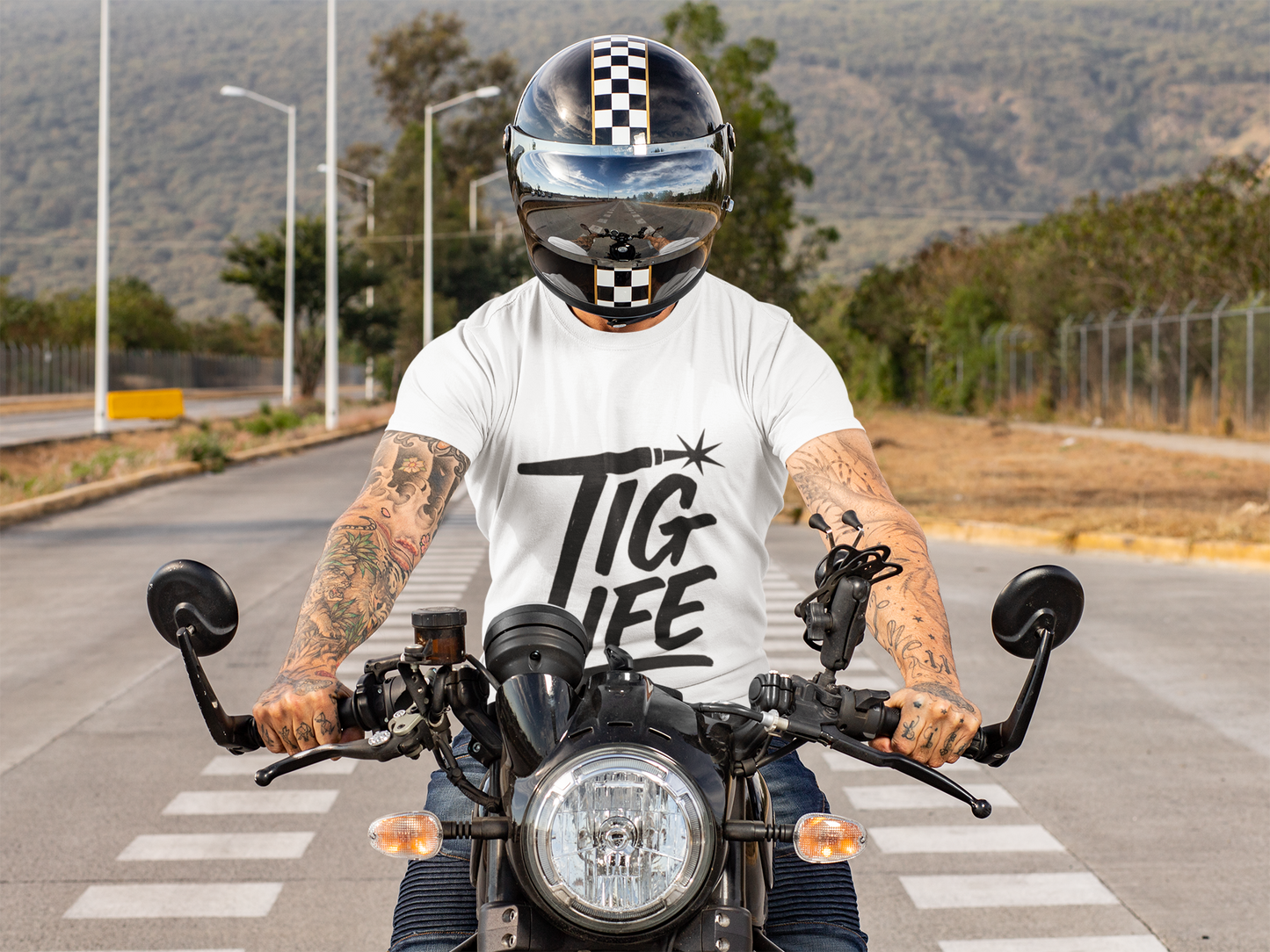 TIG Life Unisex Jersey Tee Light Color with Black text