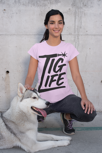 TIG Life Unisex Jersey Tee Light Color with Black text