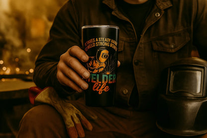 Welder Life Tumbler 20oz, Black